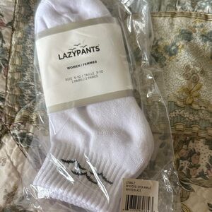 Lazypants White Ankle Socks for Women